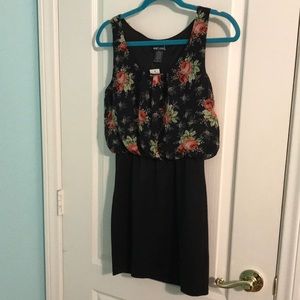 Wet Seal Floral & Black Dress